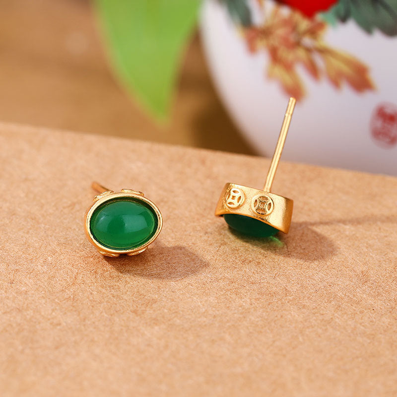 Vintage Handmade Gold Earring