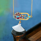 Vintage Handmade Gold Necklace