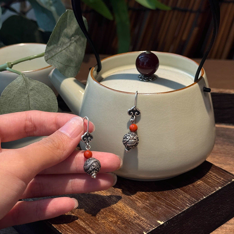 Vintage Handmade Silver Earring