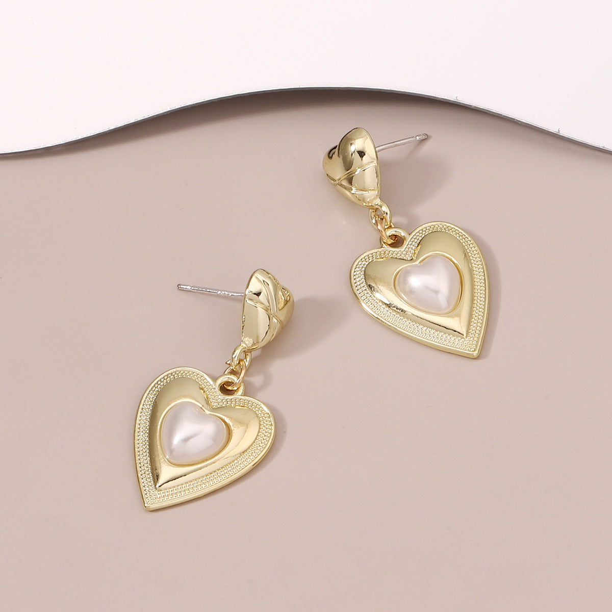 Vintage Handmade Gold Earring