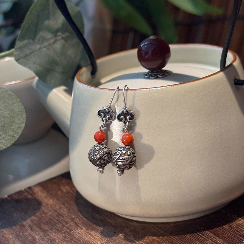 Vintage Handmade Silver Earring