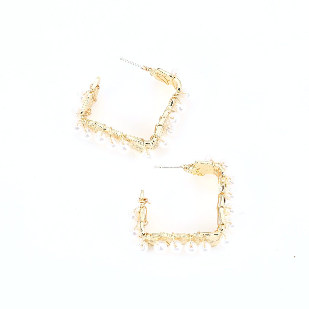 Vintage Handmade Gold Earring