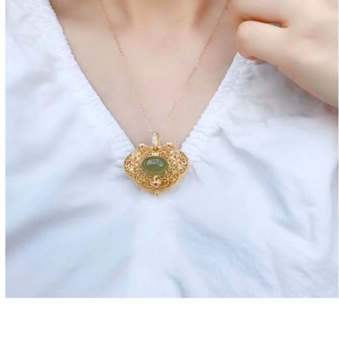 Vintage Handmade Gold Necklace