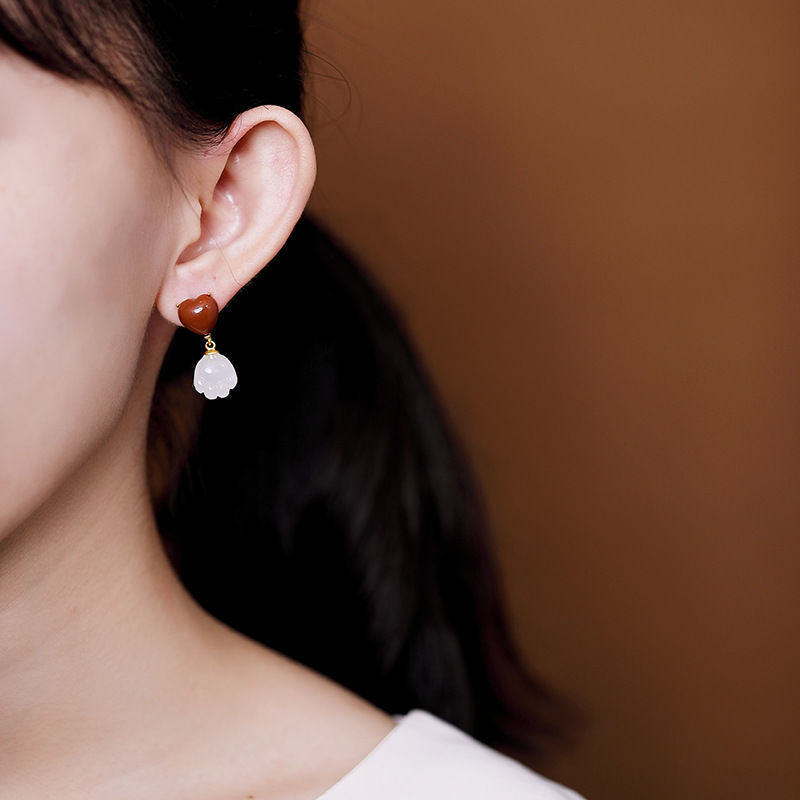 Vintage Handmade Gold Earring