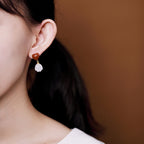 Vintage Handmade Gold Earring