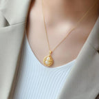 Vintage Handmade Gold Necklace