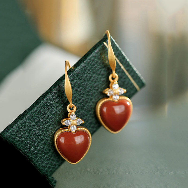 Vintage Handmade Gold Earring