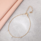 Vintage Handmade Gold Anklet