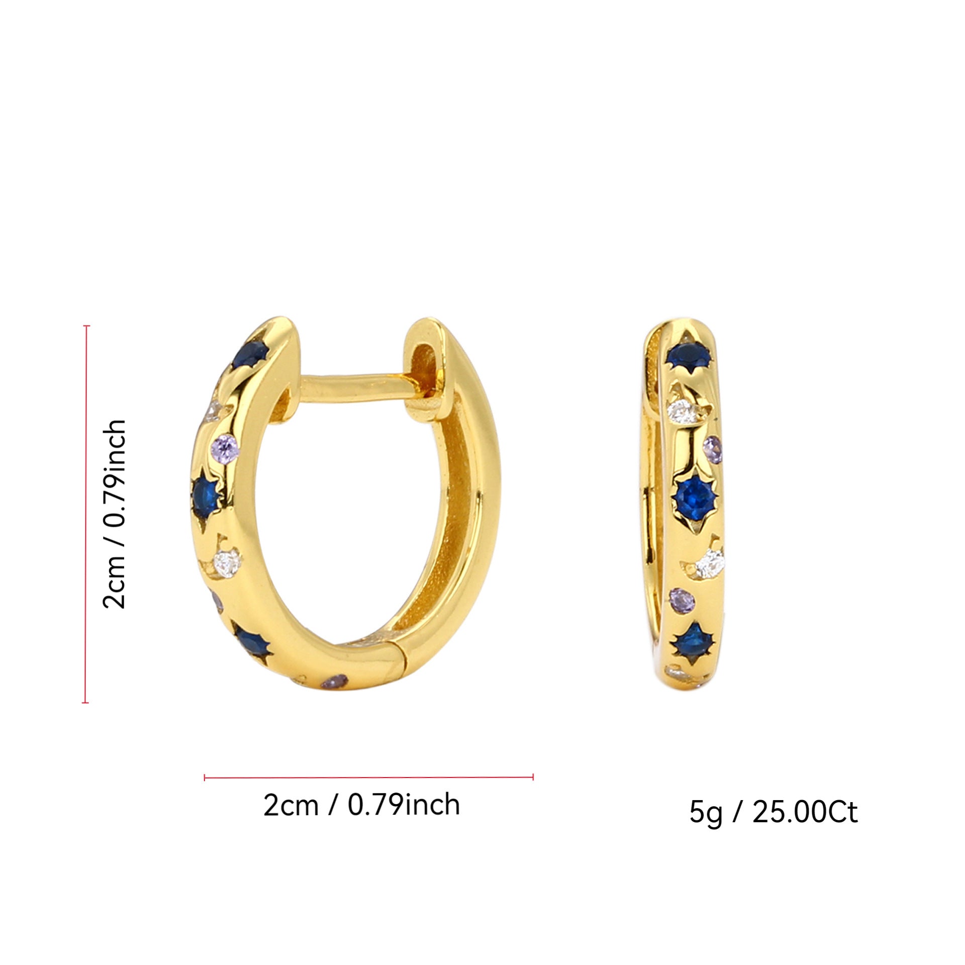 A Vintage Handmade Gold Earring