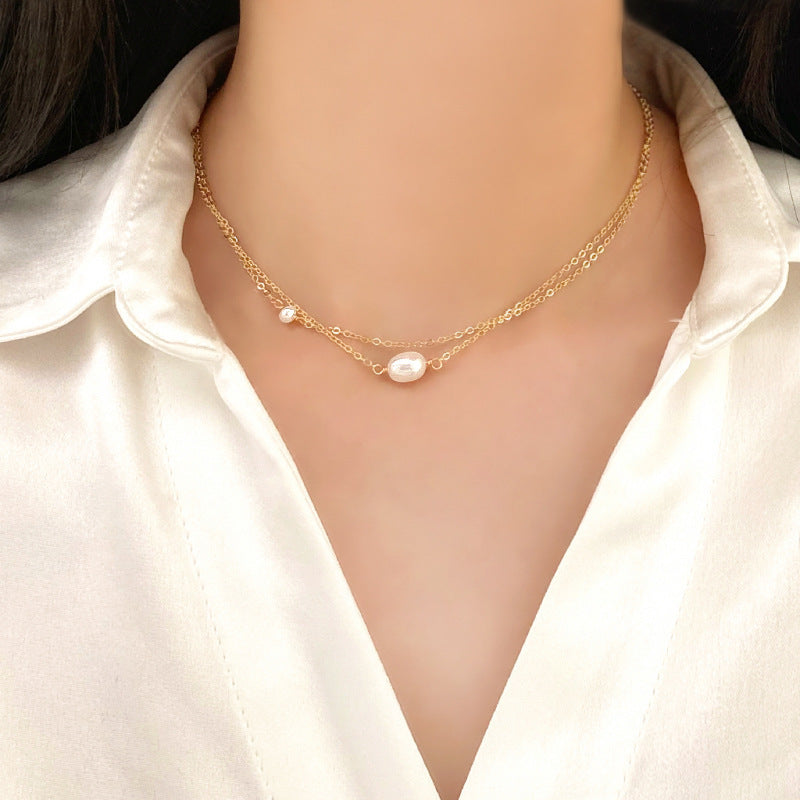 Beautiful Pearl Necklace with Unique Style