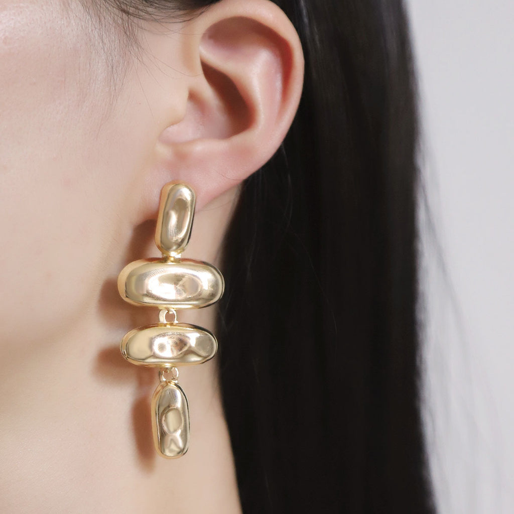 Vintage Handmade Gold Earring