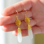 Vintage Handmade Gold Earring