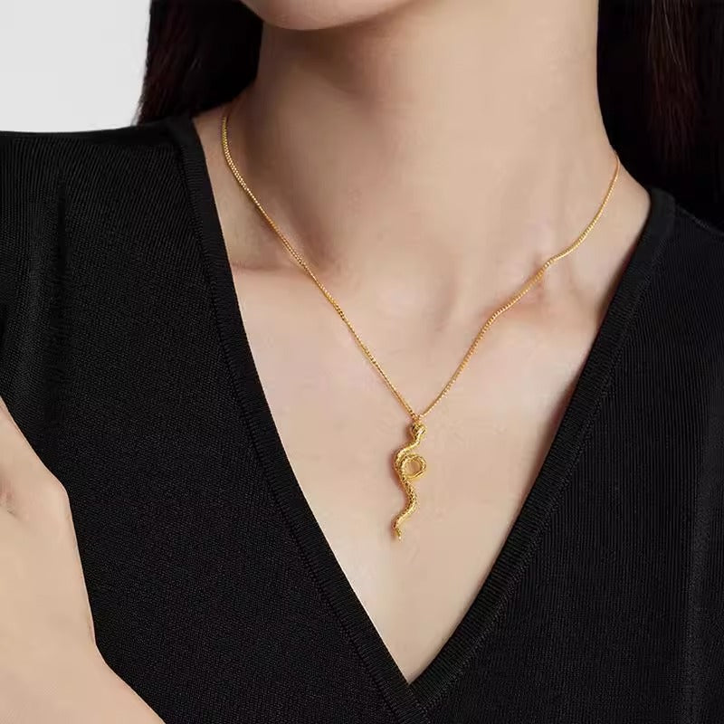 Vintage Handmade Gold Necklace