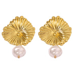 Vintage Handmade Gold Earring