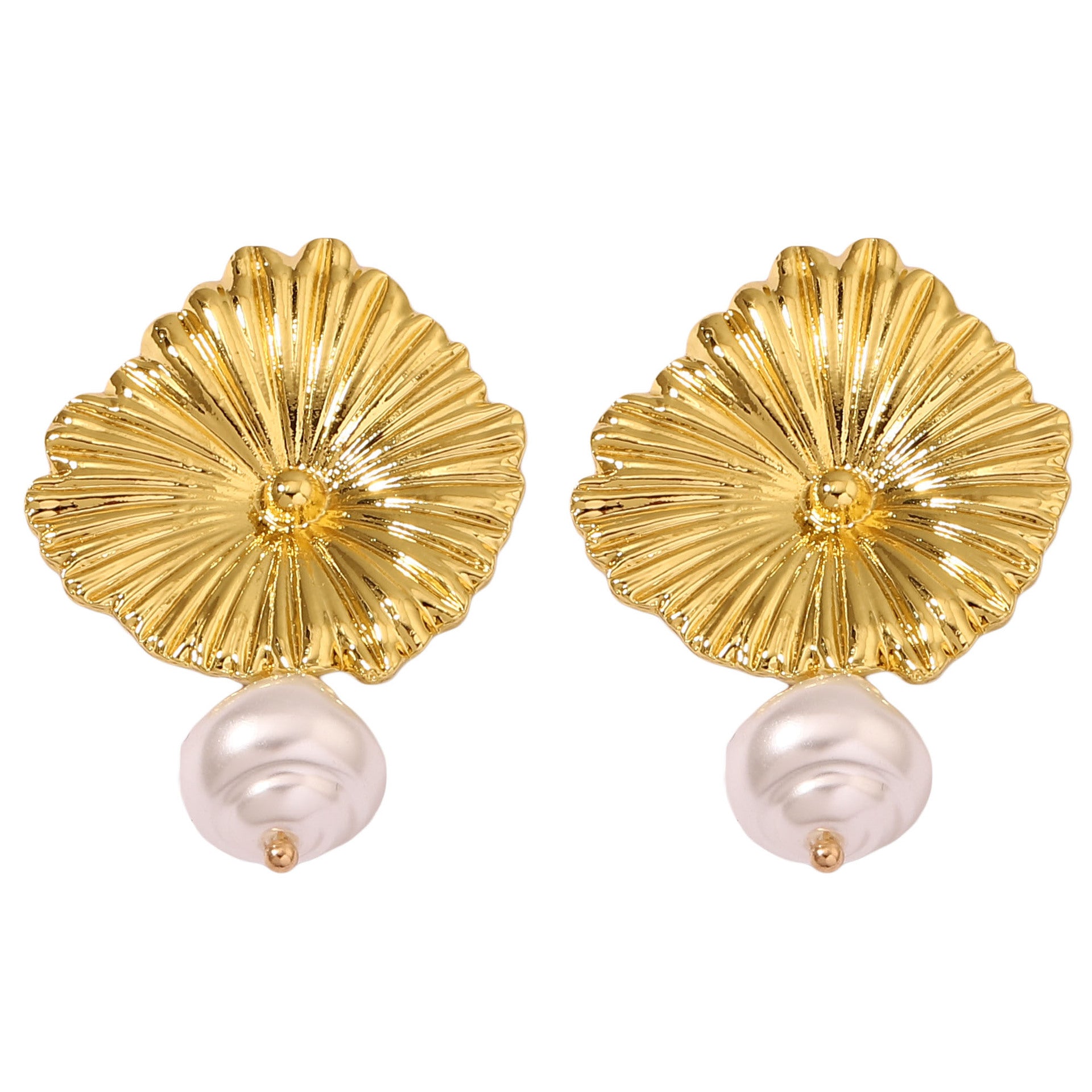 Vintage Handmade Gold Earring