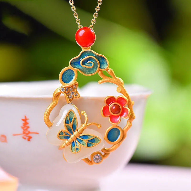 Vintage Handmade Gold Necklace