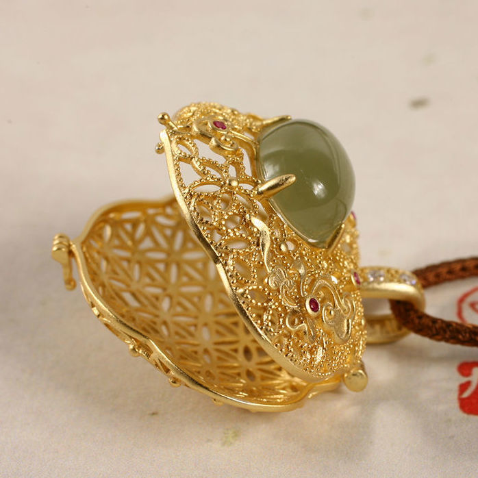 Vintage Handmade Gold Necklace