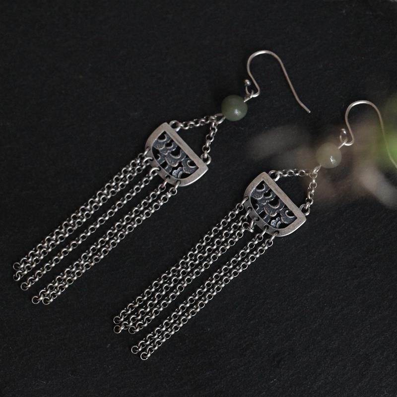 Vintage Handmade Silver Earring
