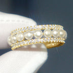Beautiful Pearl Ring with Unique Style
