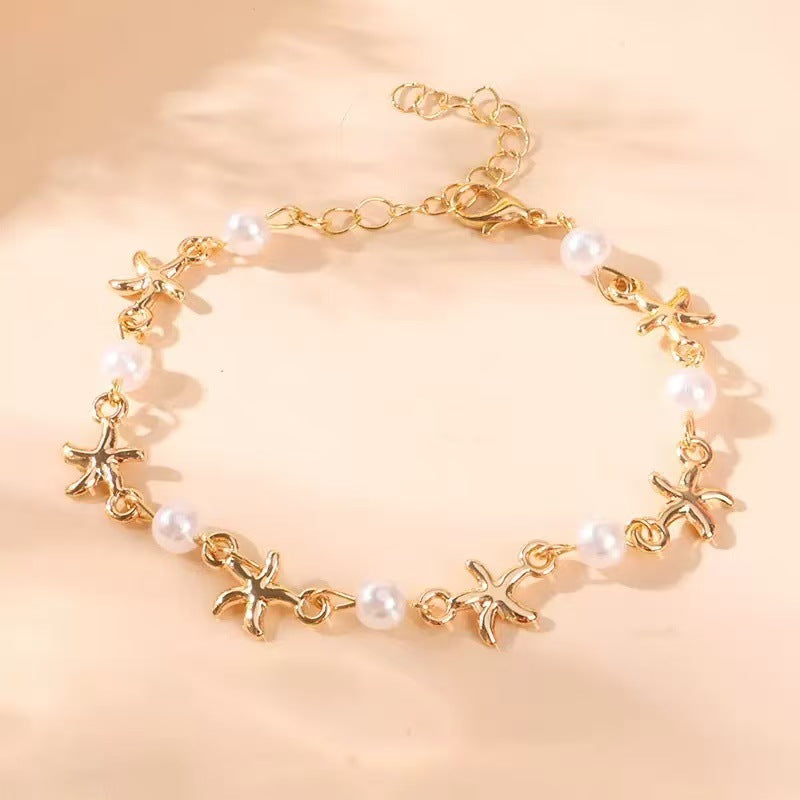 Beautiful Pearl Anklet with Unique Style