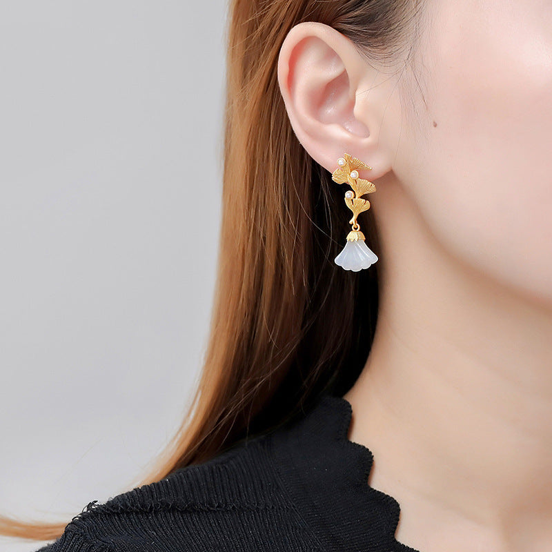 Vintage Handmade Gold Earring