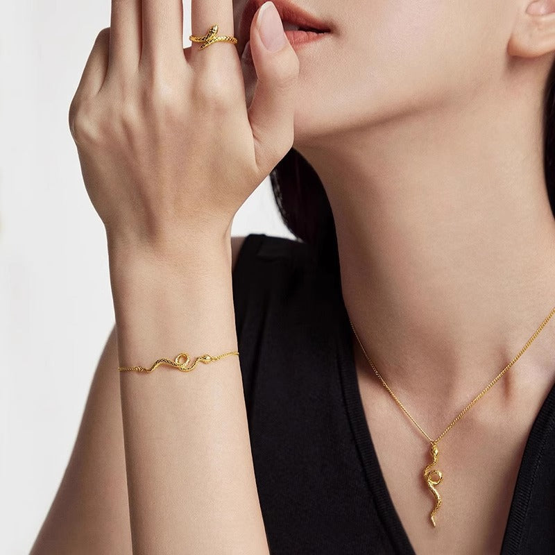 Vintage Handmade Gold Necklace