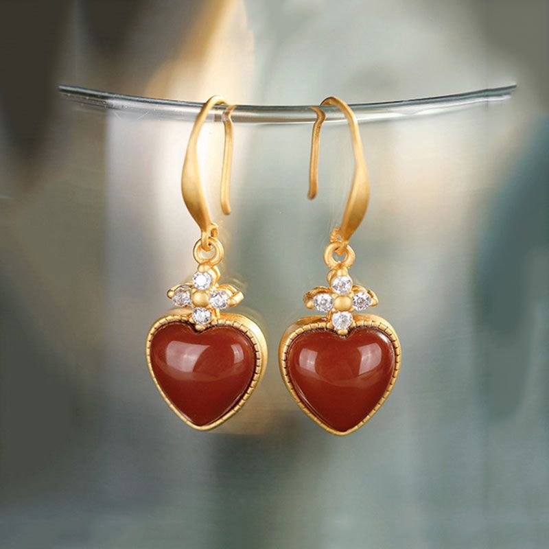 Vintage Handmade Gold Earring