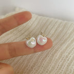 Delicate Artisan Pearl Earring