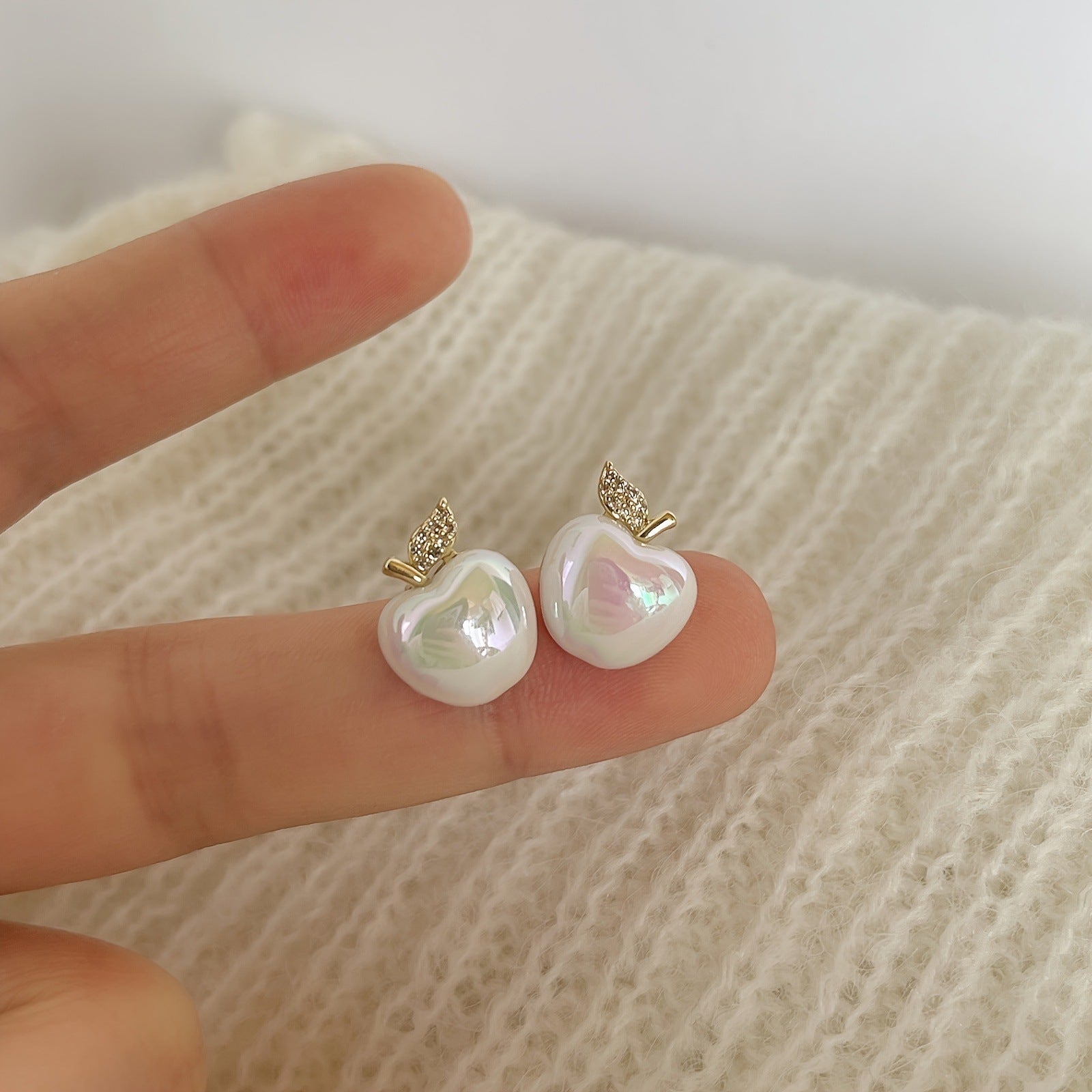 Delicate Artisan Pearl Earring