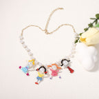 Vintage Handmade Pearl Necklace