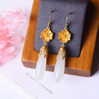 Vintage Handmade Gold Earring