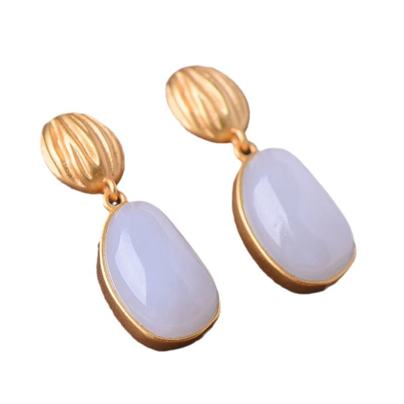 Vintage Handmade Gold Earring