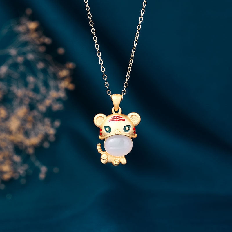 Vintage Handmade Gold Necklace