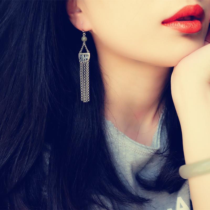 Vintage Handmade Silver Earring