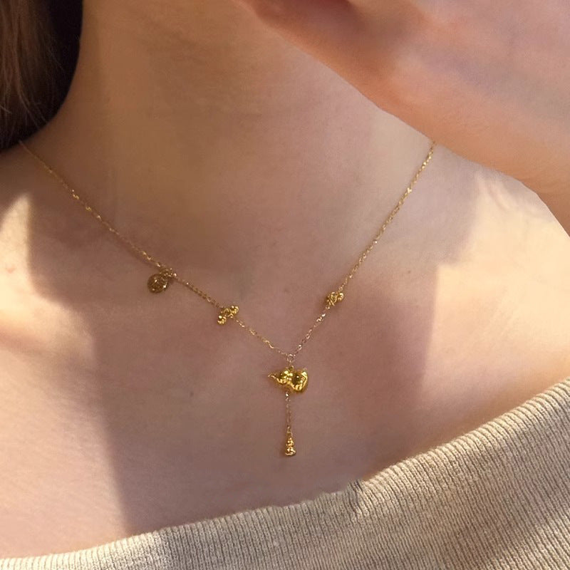 Vintage Handmade Gold Necklace