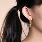 Vintage Handmade Gold Earring
