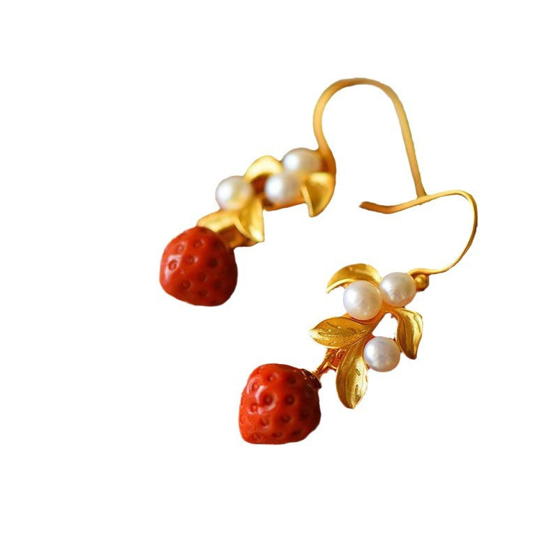 Vintage Handmade Gold Earring