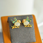 Vintage Handmade Gold Earring