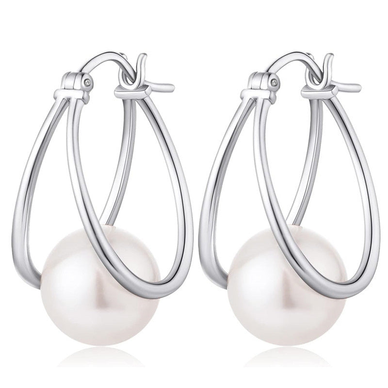 Beautiful Pearl Earring with Unique Style