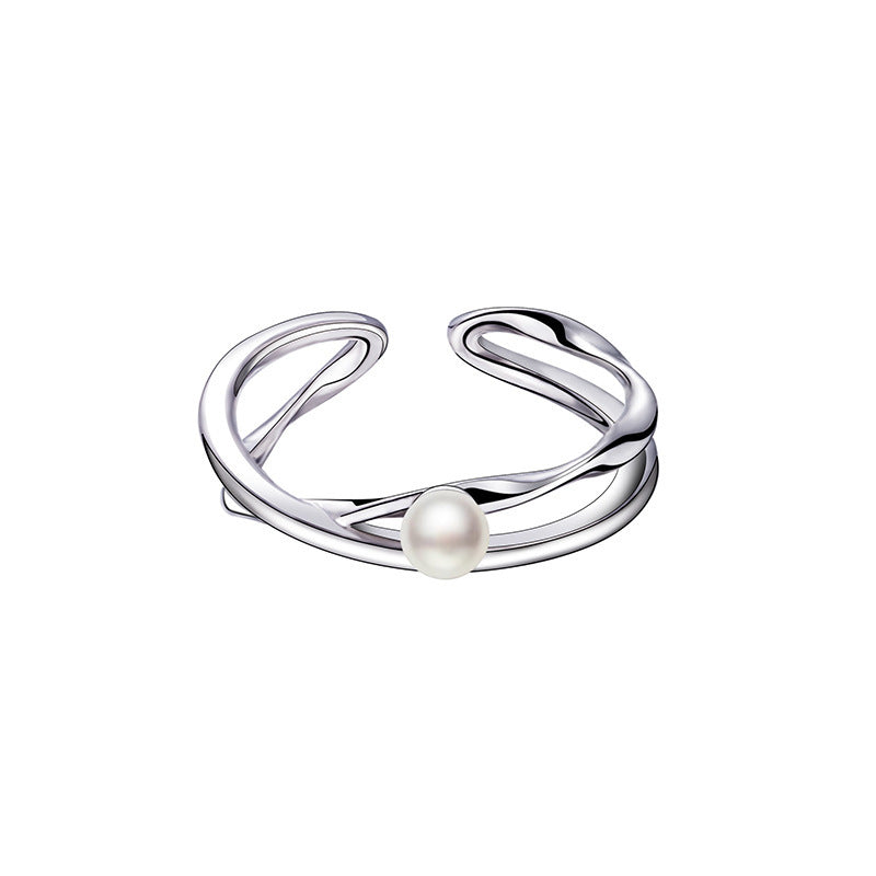 Beautiful Pearl Ring with Unique Style