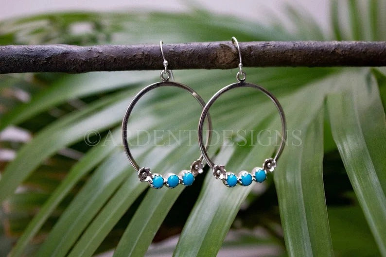 Vintage Handmade Silver Earring