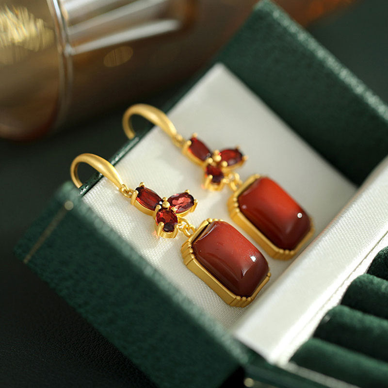 Vintage Handmade Gold Earring