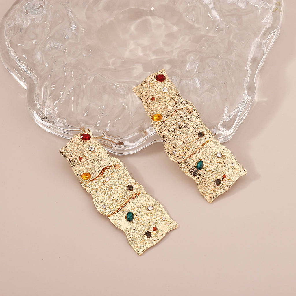 Vintage Handmade Gold Earring