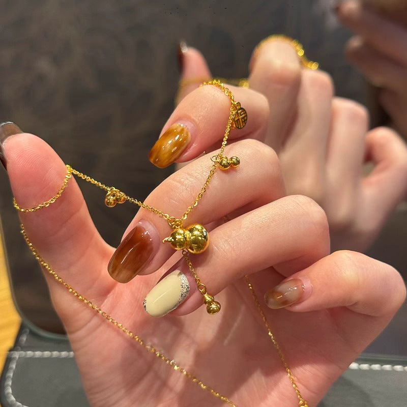 Vintage Handmade Gold Necklace