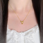 Vintage Handmade Gold Necklace