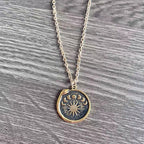 Delicate Artisan Gold Pendant