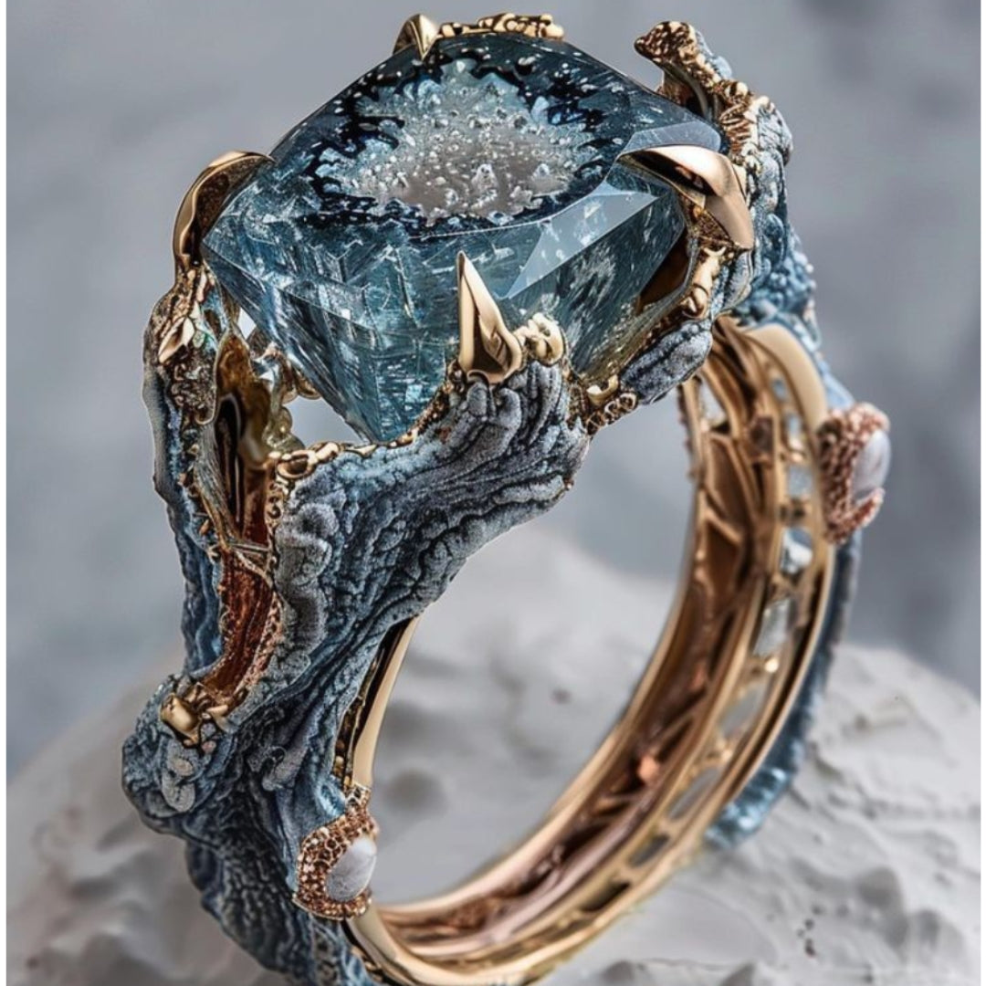 Delicate Artisan Gold Ring