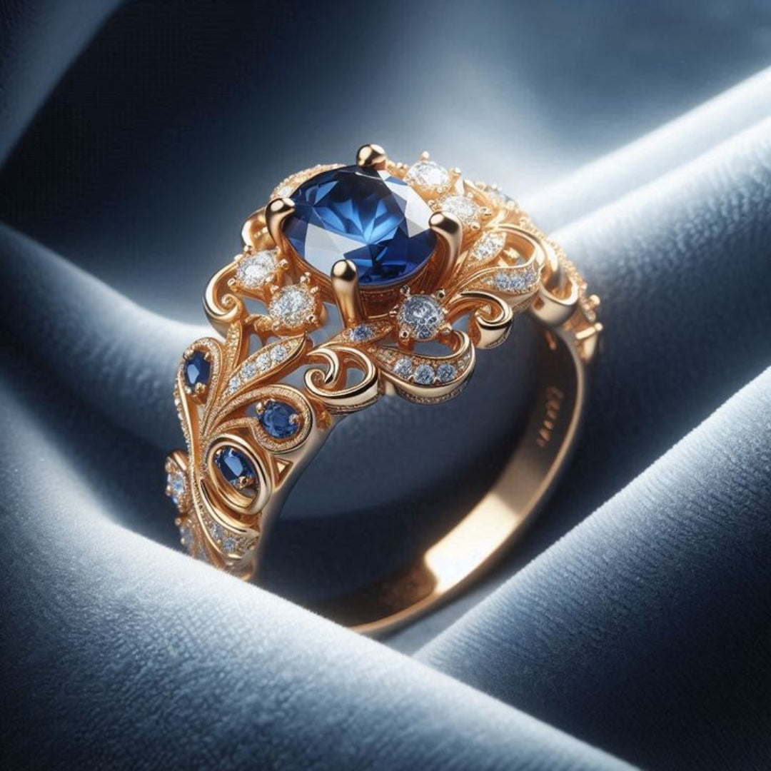 Delicate Artisan Gold Ring