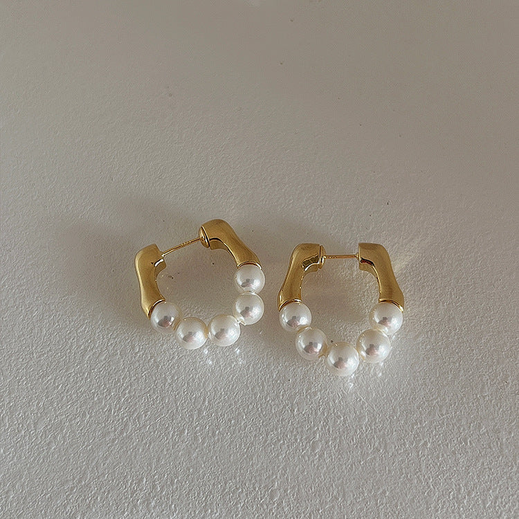 Vintage Handmade Gold Earring